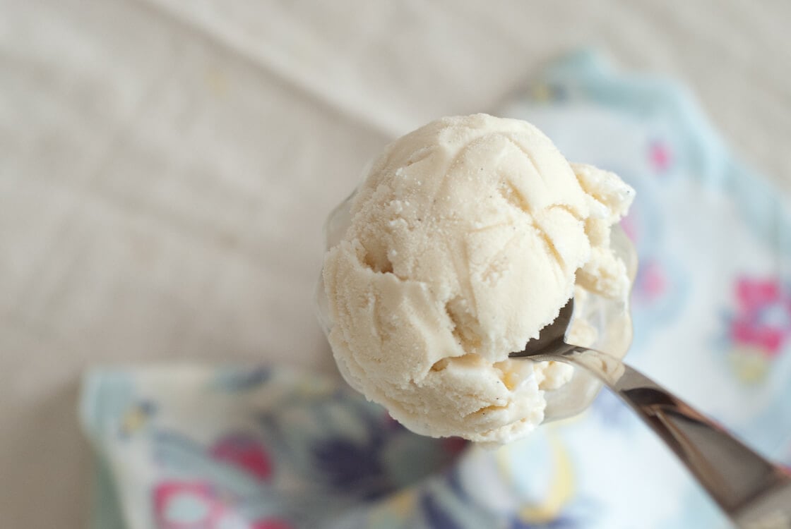 scoop of vanilla ice cream scoop of vanilla ice cream