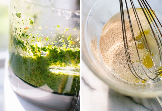 pesto and yeast