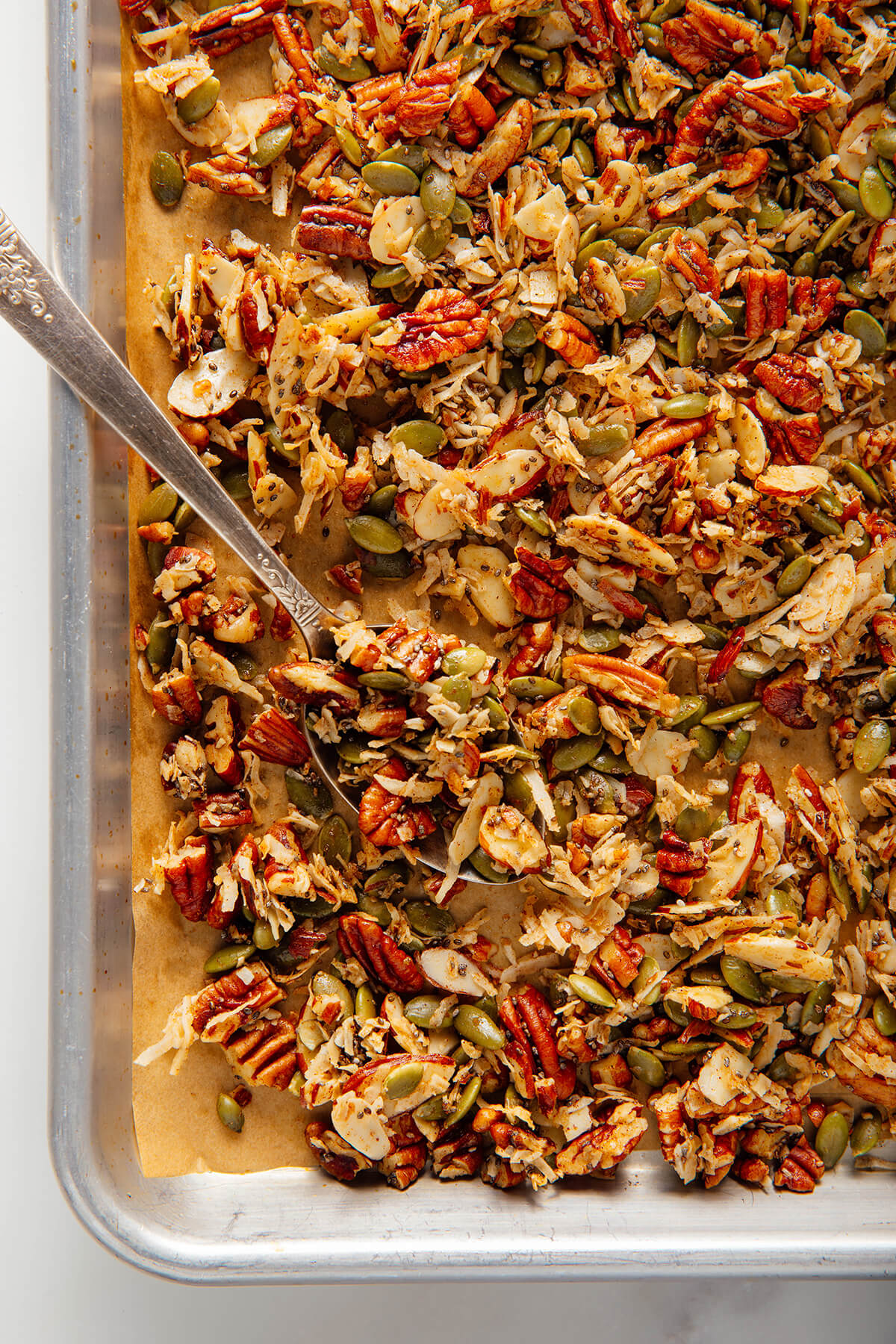grain-free granola close-up